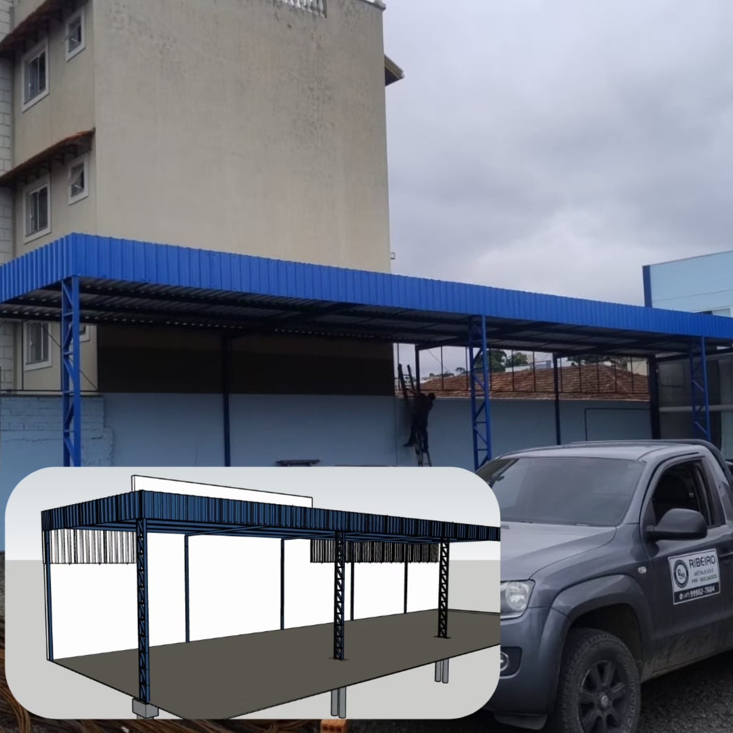Estrutura executada pela Ribeiro Pré-Moldados
