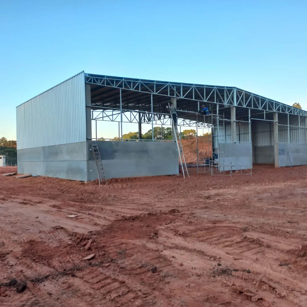 Construção com estrutura metálica